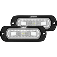 53220     RIGID Industries SR-L Series Flush Mount Spreader Light - Black Housing - White Halo     79972