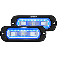 53221     RIGID Industries SR-L Series Flush Mount Spreader Light - Black Housing - Blue Halo     79973