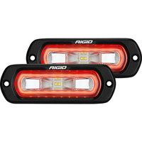 53222     RIGID Industries SR-L Series Flush Mount Spreader Light - Black Housing - Red Halo     79975