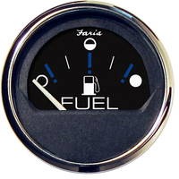 13721     Faria Chesapeake Black 2" Fuel Level Gauge (Metric)     80112