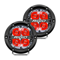 36112     RIGID Industries 360-Series 4" LED Off-Road Spot Beam w/Red Backlight - Black Housing     80276