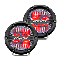 36116     RIGID Industries 360-Series 4" LED Off-Road Fog Light Drive Beam w/Red Backlight - Black Housing     80281