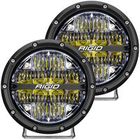 36204     RIGID Industries 360-Series 6" LED Off-Road Fog Light Drive Beam w/White Backlight - Black Housing     80298