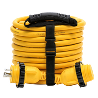 55613     Camco 30 Amp Power Grip Marine Extension Cord - 50' M-Locking/F-Locking Adapter     80748