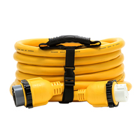 55621     Camco 50 Amp Power Grip Marine Extension Cord - 25' M-Locking/F-Locking Adapter     80753