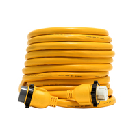 55623     Camco 50 Amp Power Grip Marine Extension Cord - 50' M-Locking/F-Locking Adapter     80754