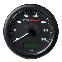 A2C59501782     Veratron 4-1/4" (110MM) ViewLine GPS Speedometer 0-35 KNOTS/KMH/MPH - 8 to 16V Black Dial &amp; Bezel     81539