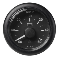 A2C59512328     Veratron 52MM (2-1/16") ViewLine Battery Status Gauge -60/+60AMP - Black Dial &amp; Bezel     81541