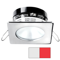 A503-12AAG-H     i2Systems Apeiron A503 3W Spring Mount Light - Square/Round - Cool White &amp; Red - Polished Chrome Finish     82105