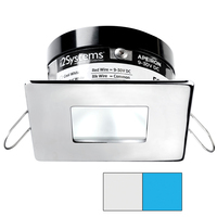 A503-14AAG-E     i2Systems Apeiron A503 3W Spring Mount Light - Square/Square - Cool White &amp; Blue - Polished Chrome Finish     82160