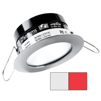 A503-41AAG-H     i2Systems Apeiron PRO A503 - 3W Spring Mount Light - Round - Cool White &amp; Red - Brushed Nickel Finish     82211