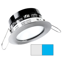 A503-41AAG-E     i2Systems Apeiron PRO A503 - 3W Spring Mount Light - Round - Cool White &amp; Blue - Brushed Nickel Finish     82212