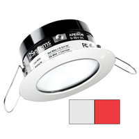 A503-31AAG-H     i2Systems Apeiron PRO A503 - 3W Spring Mount Light - Round - Cool White &amp; Red - White Finish     82241