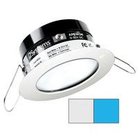 A503-31AAG-E     i2Systems Apeiron PRO A503 - 3W Spring Mount Light - Round - Cool White &amp; Blue - White Finish     82242