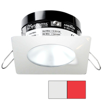 A503-32AAG-H     i2Systems Apeiron PRO A503 - 3W Spring Mount Light - Square/Round - Cool White &amp; Red - White Finish     82246