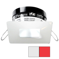 A503-34AAG-H     i2Systems Apeiron PRO A503 - 3W Spring Mount Light - Square/Square - Cool White &amp; Red - White Finish     82251