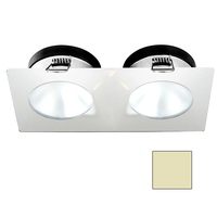 A1110Z-35CAB     i2Systems Apeiron A1110Z - 4.5W Spring Mount Light - Double Round - Warm White - White Finish     82304