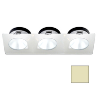 A1110Z-36CAB     i2Systems Apeiron A1110Z - 4.5W Spring Mount Light - Triple Round - Warm White - White Finish     82306