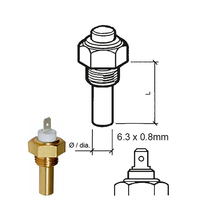 323-801-001-006N     Veratron Coolant Temperature Sensor - 40&deg;C to 120&deg;C - M14 x 1.5 Thread     82955