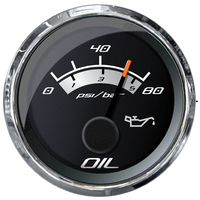 22024     Faria Platinum 2" Oil Pressure Gauge - 80 PSI     83570