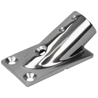 281301-1     Sea-Dog Rail Base Fitting Rectangular Base 30&deg; 316 Stainless Steel - 1-7/8" x 3-3/16" - 1" OD     83631