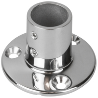 280901-1     Sea-Dog Rail Base Fitting 2-3/4" Round Base 90&deg; 316 Stainless Steel - 1" OD     83639