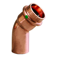 77637     Viega ProPress 1/2" - 45&deg; Copper Elbow - Street/Press Connection     83776