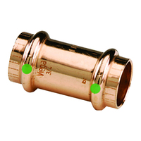 78047     Viega ProPress 1/2" Copper Coupling w/Stop - Double Press Connection - Smart Connect Technology     83792