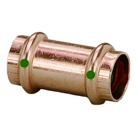 78172     Viega ProPress 1/2" Copper Coupling w/o Stop - Double Press Connection - Smart Connect Technology     83799