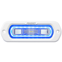 51201     RIGID Industries SR-L Series Marine Spreader Light - White Flush Mount - White Light w/Blue Halo     84490