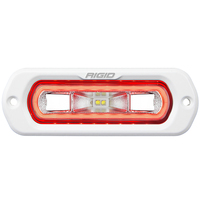 51202     RIGID Industries SR-L Series Marine Spreader Light - White Flush Mount - White Light w/Red Halo     84491