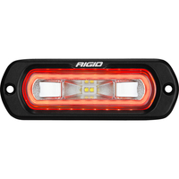 52202     RIGID Industries SR-L Series Marine Spreader Light - Black Flush Mount - White Light w/Red Halo     84497