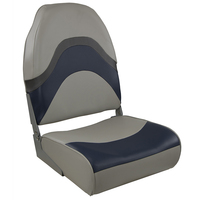 1062031     Springfield Premium Wave Folding Seat - Grey/Blue w/Meteor Stripe     85249