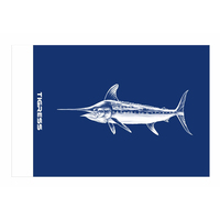 88422     Tigress Blue Marlin Release Flag - 12" x 18"     85311