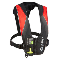 132200-100-004-20     Onyx A/M-24 Series All Clear Automatic/Manual Inflatable Life Jacket - Black/Red - Adult     86077