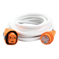 C30253W     SmartPlug 30AMP/125V Cordset Female, SmartPlug Boatside &amp; 30AMP Twist Type Dockside - White - 25'     86518