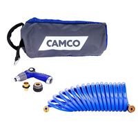 41980     Camco 20' Coiled Hose &amp; Spray Nozzle Kit     86558