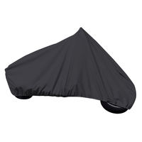 9000S-02     Carver Sun-Dura Motorcycle Cruiser w/No/Low Windshield Cover - Black     88115