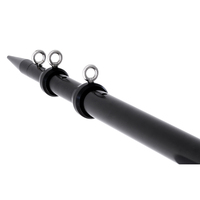 88922-1     Tigress XD Telescoping Aluminum Center Rigger Pole - 12' - Black     88795