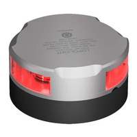 200-014G2     Lopolight 360&deg; Navigation Light - 2nm f/Vessels Up To 164'(50M) - 0.7M Cable - Red w/Silver Housing     89107