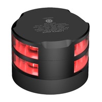 200-014G2ST-B     Lopolight 360&deg; Red Double Stacked Navigation Light - 2nm - 0.7M Cable - Black Housing     89113