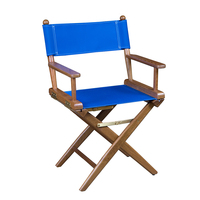 60041     Whitecap Director's Chair w/Blue Seat Covers - Teak     89205