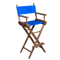 60045     Whitecap Captain's Chair w/Blue Seat Covers - Teak     89207