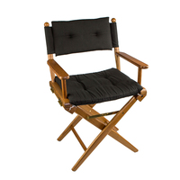 61041     Whitecap Director's Chair w/Black Cushion - Teak     89242