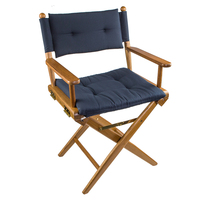 61042     Whitecap Director's Chair w/Navy Cushion - Teak     89243