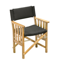 61051     Whitecap Director's Chair II w/Black Cushion - Teak     89247