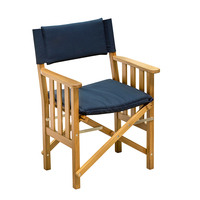 61052     Whitecap Director's Chair II w/Navy Cushion - Teak     89248