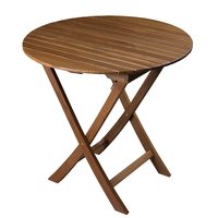 63057     Whitecap Round Slat Table - Teak     89258