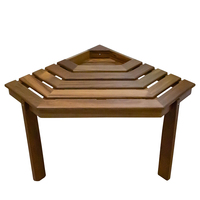 63106     Whitecap Shower/Corner Stool - Teak     89269