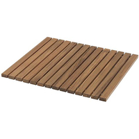 63108     Whitecap Roll-Up Shower Mat - Teak     89270